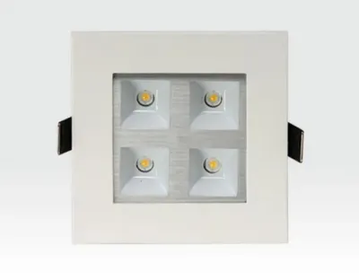 4W LED Einbau Downlight weiß quadratisch Warm Weiß / 2700-3200K 260lm 230VAC IP40 120Grad — Bild 3