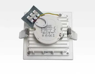 8W LED Einbau Downlight weiß quadratisch Warm Weiß / 2700-3200K 520lm 230VAC IP40 120Grad — Bild 2