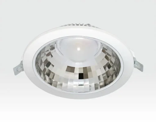 9W LED Einbau Downlight weiß rund Warm Weiß / 2700-3200K 585lm 230VAC IP40 120Grad