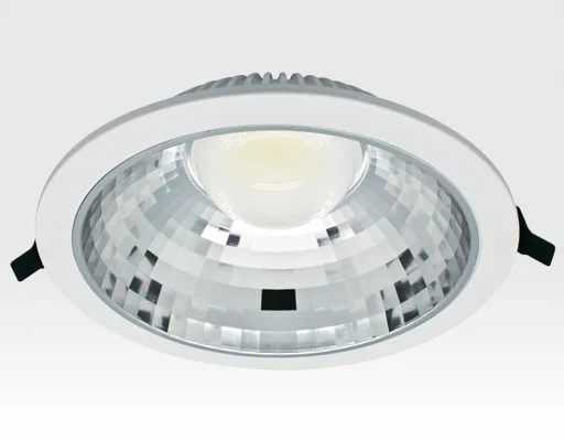 15W LED Einbau Downlight weiß rund Warm Weiß / 2700-3200K 975lm 230VAC IP40 120Grad -Ausstellungsstück mit kleinen Schönheitsfehlern