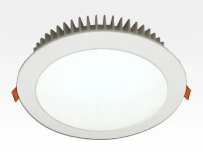 24W LED Einbau Downlight weiß rund Warm Weiss / 2700-3200K 2160lm 230VAC IP44 120Grad