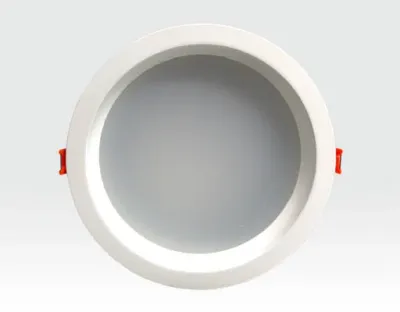 24W LED Einbau Downlight weiß rund Warm Weiß / 2700-3200K 2160lm 230VAC IP44 120Grad -Ausstellungsstück mit kleinen Schönheitsfehlern — Bild 2