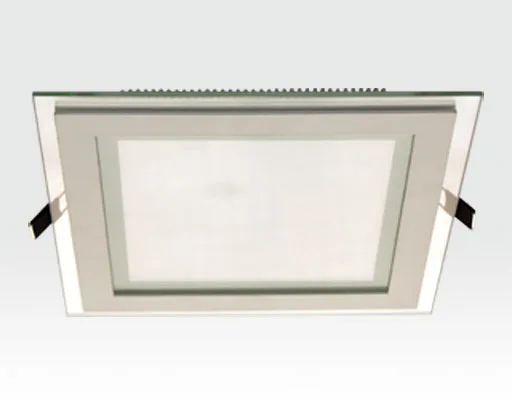 16W LED Einbau Downlight weiß quadratisch Warm Weiß / 2700-3200K 1040lm 230VAC IP40 120Grad -Ausstellungsstück mit kleinen Schönheitsfehler