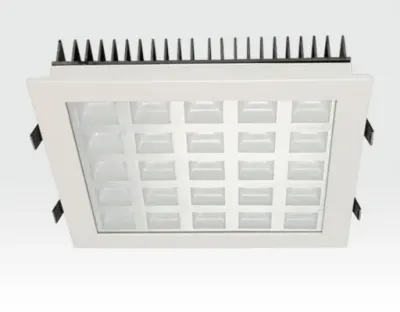 25W LED Einbau Downlight weiß quadratisch Warm Weiß / 2700-3200K 1625lm 230VAC IP40 120Grad