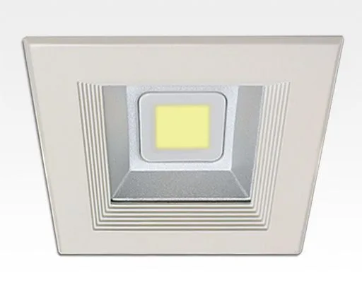 30W LED Einbau Downlight weiß quadratisch Warm Weiß / 2700-3200K 1800lm 230VAC IP44 120Grad -Ausstellungsstück mit kleinen Schönheitsfehler