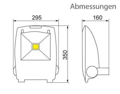 50W LED Strahler mit Bewegungssensor Neutral Weiß 120Grad / 4500lm IP65 230VAC — Bild 11