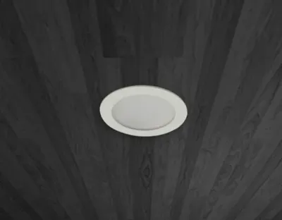 2,5W LED Möbelleuchte weiß 140lm Warm Weiß 120Grad / 12VDC Aufbau D70 / Einbau LM66 — Bild 2