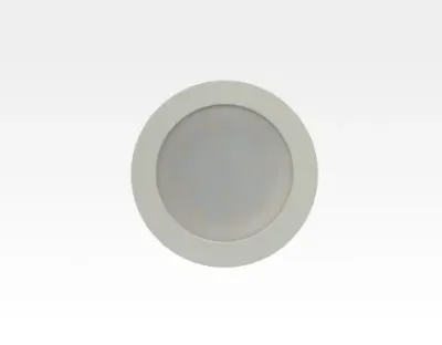 2,5W LED Möbelleuchte weiß 140lm Warm Weiß 120Grad / 12VDC Aufbau D70 / Einbau LM66 — Bild 4