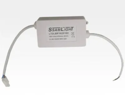 18W LED Paneel silber rund Warm Weiss dimmbar / D225mm 230VAC — Bild 2