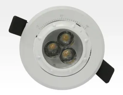 7W LED Fokus Einbauspot weiß rund Neutral Weiß / 4000K 450lm 230VAC 12-38Grad -Ausstellungsstück mit kleinen Schönheitsfehlern — Bild 4