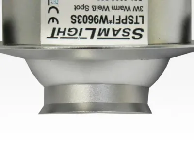 5W LED Fokus Einbauspot silber rund Warm Weiß / 3000K 310lm 230VAC 16-39Grad -Ausstellungsstück mit kleinen Schönheitsfehler — Bild 4