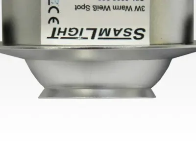 6W LED Fokus Doppel Einbauspot silber rechteckig Warm Weiß / 3000K 400lm 230VAC 10-60Grad -Ausstellungsstück mit kleinen Schönheitsfehler — Bild 3