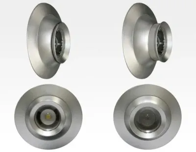 12W LED Fokus Vierfach Einbauspot silber quadratisch Warm Weiß / 3000K 800lm 230VAC 10-60Grad — Bild 4