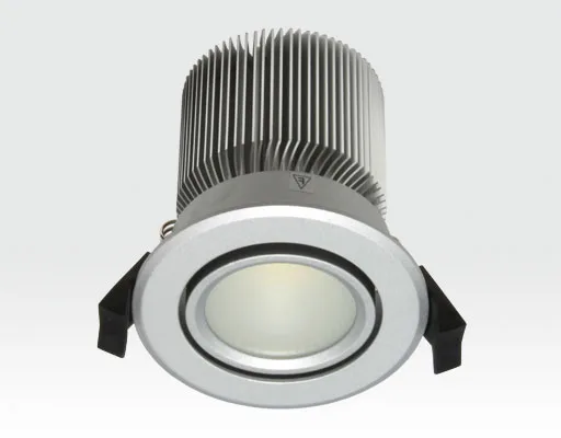 10W LED Spot silber frosted Neutral Weiß / 650lm IP44 230VAC