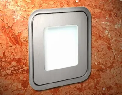 0,56W LED Outdoor Mini-Design Einbau Leuchte quadr. Warm Weiß / 5lm IP67 Easy Stecker 12VDC — Bild 2