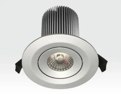 15W LED Einbau Leuchte silber Warm Weiß / IP44 230VAC