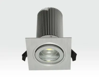 13W LED Einbau Leuchte silber Warm Weiß / IP44 230VAC — Bild 3