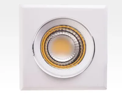 3W LED Einbau Spotleuchte weiß quadratisch Neutral Weiß / 4000-4500K 180lm 230VAC IP44 65Grad — Bild 2