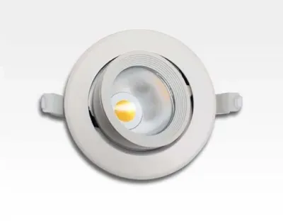 8W LED Einbau Spotleuchte weiß rund Neutral Weiß / 4000-4500K 525lm 230VAC IP40 90Grad