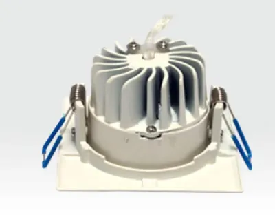 3W LED Einbau Spotleuchte weiß quadratisch Warm Weiß / 2700-3200K 180lm 230VAC IP44 65Grad — Bild 4