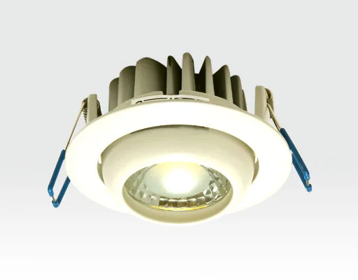 5W LED Einbau Spotleuchte weiß rund Warm Weiß / 2700-3200K 300lm 230VAC IP44 65Grad