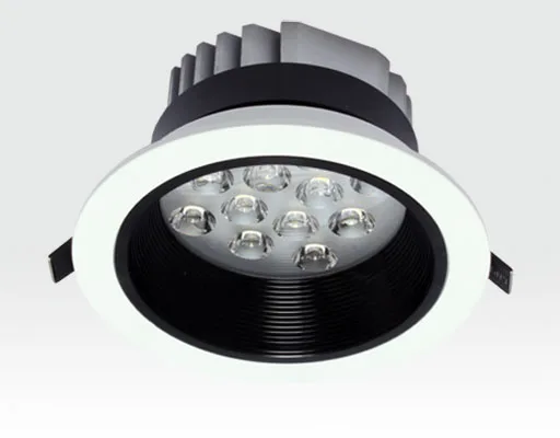 12W LED Einbau Spotleuchte weiß rund Warm Weiß / 2700-3200K 780lm 230VAC IP40 120Grad