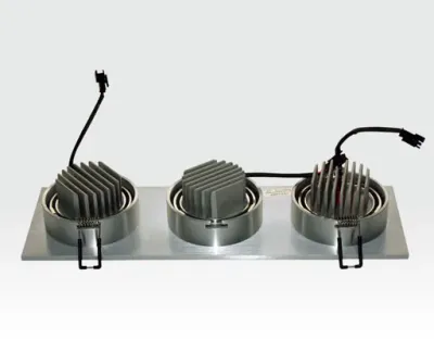 9W LED Einbau Spotleuchte Alu gebürstet rechteckig Warm Weiß / 2700-3200K 585lm 230VAC IP40 35Grad — Bild 4
