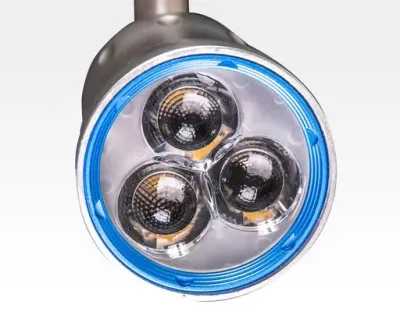 8W LED Fokus Mini 3-Phasen Schienen Leuchte 10-33Grad silber / NeutralWeiß 4000K 450lm 230VAC / NeutralWeiß 4000K 450lm 230VAC — Bild 3