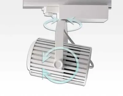 60W LED 3-Phasen Schienen Leuchte 24-60Grad einstellbar / weiss Warm Weiss 5600lm 230VAC — Bild 4