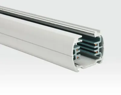 1m Schiene für 3 Phasen Schienenleuchten weiss — Bild 3
