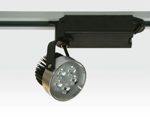 5W LED Schienen Leuchte für 3-Phasen Schienen 30Grad / silber Neutral Weiss 300lm 230VAC