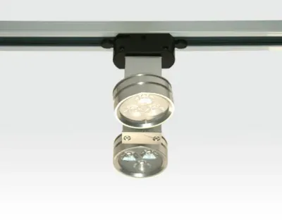 ABVERKAUF 2x3WLED Schienen Doppel Leuchte für 1-Phasen Schiene / silber Neutral Weiss 487lm 30Grad 230VAC — Bild 4