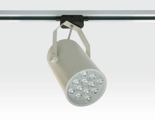 12W LED Schienen Leuchte für 3-Phasen Schienen / weiß Neutral Weiss 720lm 230VAC -Ausstellungsstück mit kleinen Schönheitsfehler