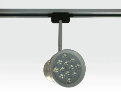 12W LED Schienen Leuchte für 3-Phasen Schienen / weiß Neutral Weiss 720lm 230VAC -Ausstellungsstück mit kleinen Schönheitsfehler