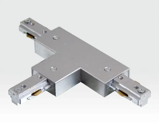 T-Adapter für Ein-Phasen Schienen Silber