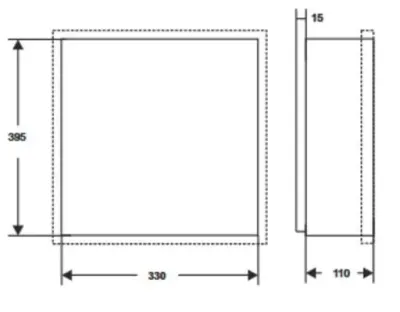 Metallgehäuse XL 80VA Trafo 16/18VAC  für Paradox Platinen / 340x400x130mm — Bild 3