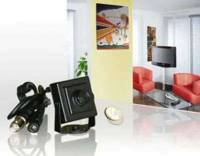 1/3" SONY Super HAD CCD Compact-Kamera Pinhole "KnopfDesign" / 420TVL 0.8Lux f3.7mm — Bild 3