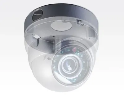 1/3" 960H D&N AntiVandal Kamera silber 2.8-12mm mit IR LEDs 20m / 700TVL IP66 12-24V AC/DC Effio-E — Bild 2