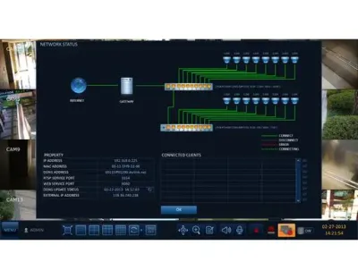 16CH NVR ITX security IPX1648-P Easy Plug&Play PoE Switch 8int 8ext / 400fps@1080p 16x FullHD DualStream 5xHDD — Bild 4