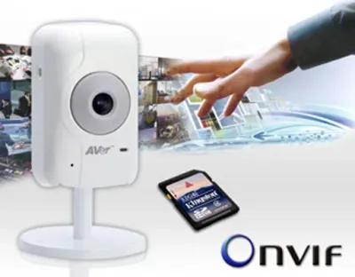 Aver IP-CAM H.264 4.3mm mcSD Slot 2MP IntelliStream / MobileViewer Onvif RTSP 2Way Audio