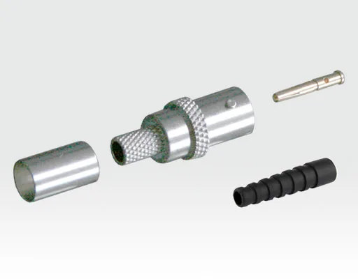 BNC Crimp JACK 75Ohm mit Knickschutz - VE 10