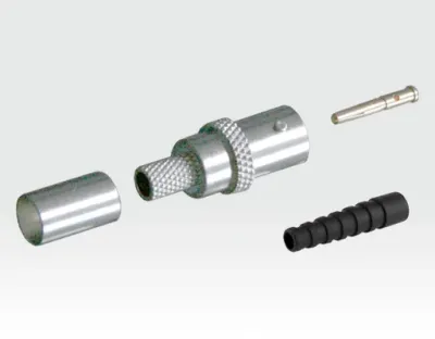 BNC Crimp JACK 75Ohm mit Knickschutz - VE 10