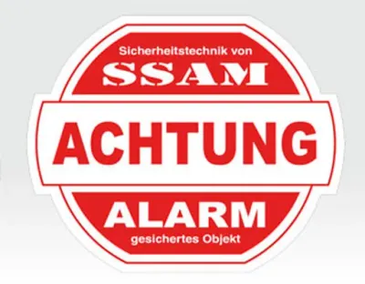 Alarm-Sticker groß